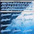 Custom Stitched Blue Powder Blue-White 3D Pattern Design Argentine Inspired Geometric Tribal Watercolor Sportswear Pullover Sweatshirt Hoodie