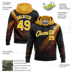 Custom Stitched Black Yellow-White 3D Pattern Design Germany Inspired Tribal Sportswear Pullover Sweatshirt Hoodie