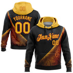 Custom Stitched Black Yellow-Red 3D Pattern Design Germany Inspired Tribal Sportswear Pullover Sweatshirt Hoodie