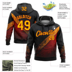 Custom Stitched Black Yellow-Red 3D Pattern Design Germany Inspired Tribal Sportswear Pullover Sweatshirt Hoodie