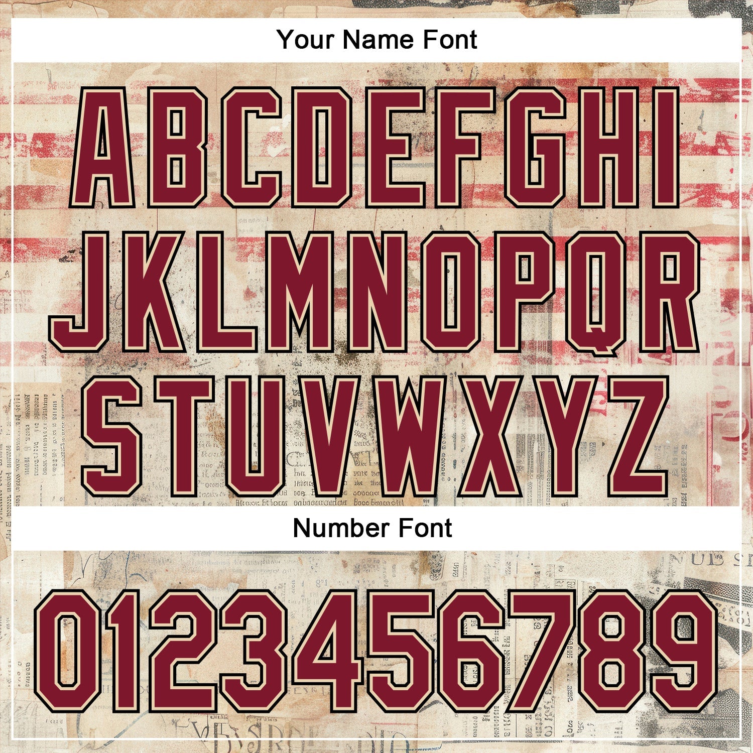 Custom Stitched City Cream Crimson-Black 3D American Flag Retro Distressed Grunge Sports Pullover Sweatshirt Hoodie