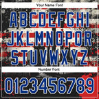 Custom Stitched City Cream Royal Red-White 3D American Flag Retro Distressed Grunge Sports Pullover Sweatshirt Hoodie