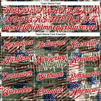 Custom Stitched Black Royal Red-White 3D American Flag Retro Distressed Grunge Sports Pullover Sweatshirt Hoodie