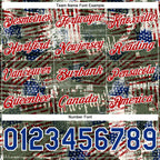 Custom Stitched Black Royal Red-White 3D American Flag Retro Distressed Grunge Sports Pullover Sweatshirt Hoodie