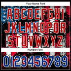 Custom Stitched Black Royal Red-White 3D American Flag Retro Distressed Eagle Grunge Sports Pullover Sweatshirt Hoodie