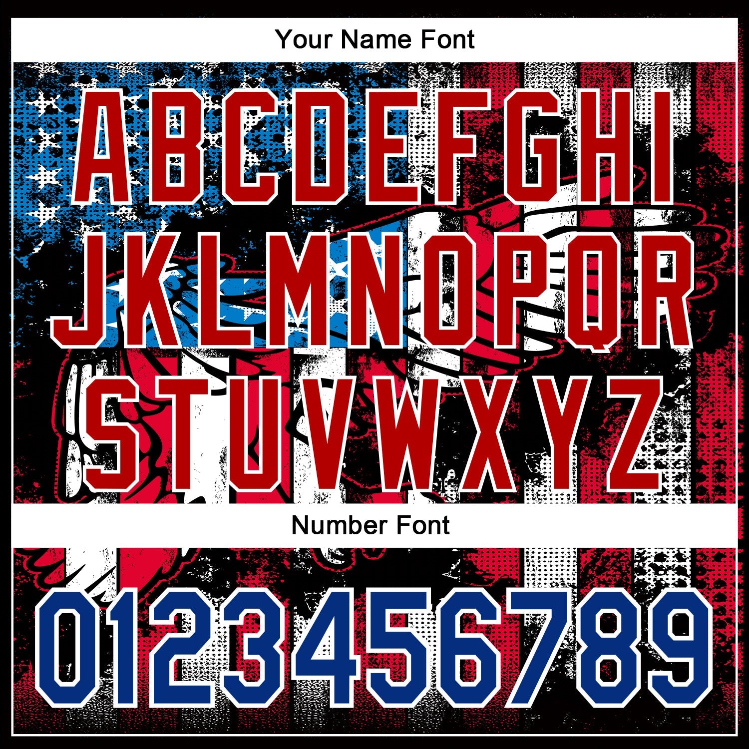 Custom Stitched Black Royal Red-White 3D American Flag Retro Distressed Eagle Grunge Sports Pullover Sweatshirt Hoodie