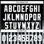 Custom Stitched Black White Camo-Gray 3D American Flag Retro Distressed Eagle Grunge Sports Pullover Sweatshirt Hoodie