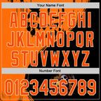 Custom Orange Black-City Cream 3D Halloween Spooky Pumpkin Graffiti Authentic Baseball Jersey