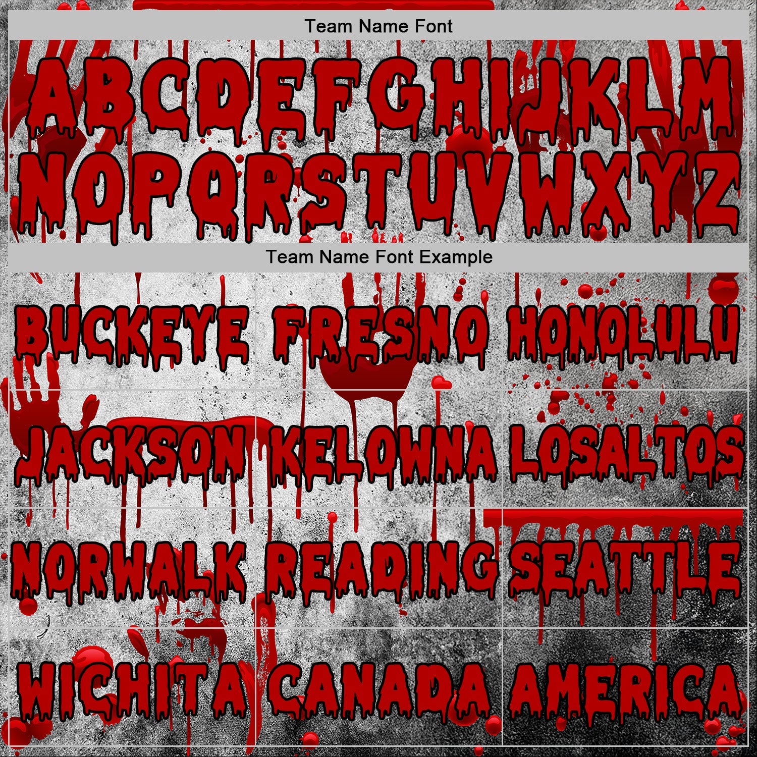 Custom Gray Red-Black 3D Halloween Creepy Blood Horror Sports Pullover Sweatshirt Hoodie