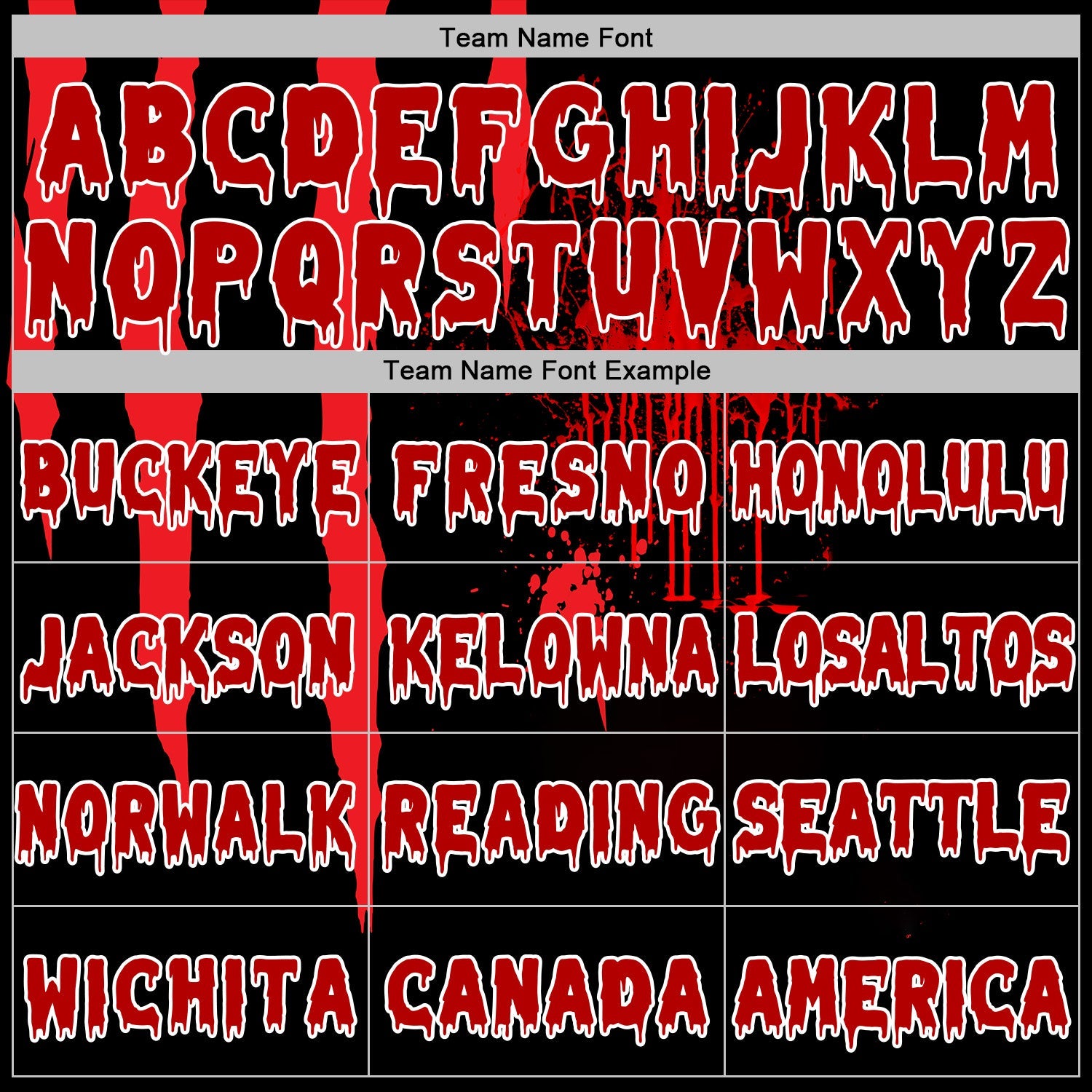 Custom Black Red-White 3D Halloween Creepy Blood Horror Sports Pullover Sweatshirt Hoodie