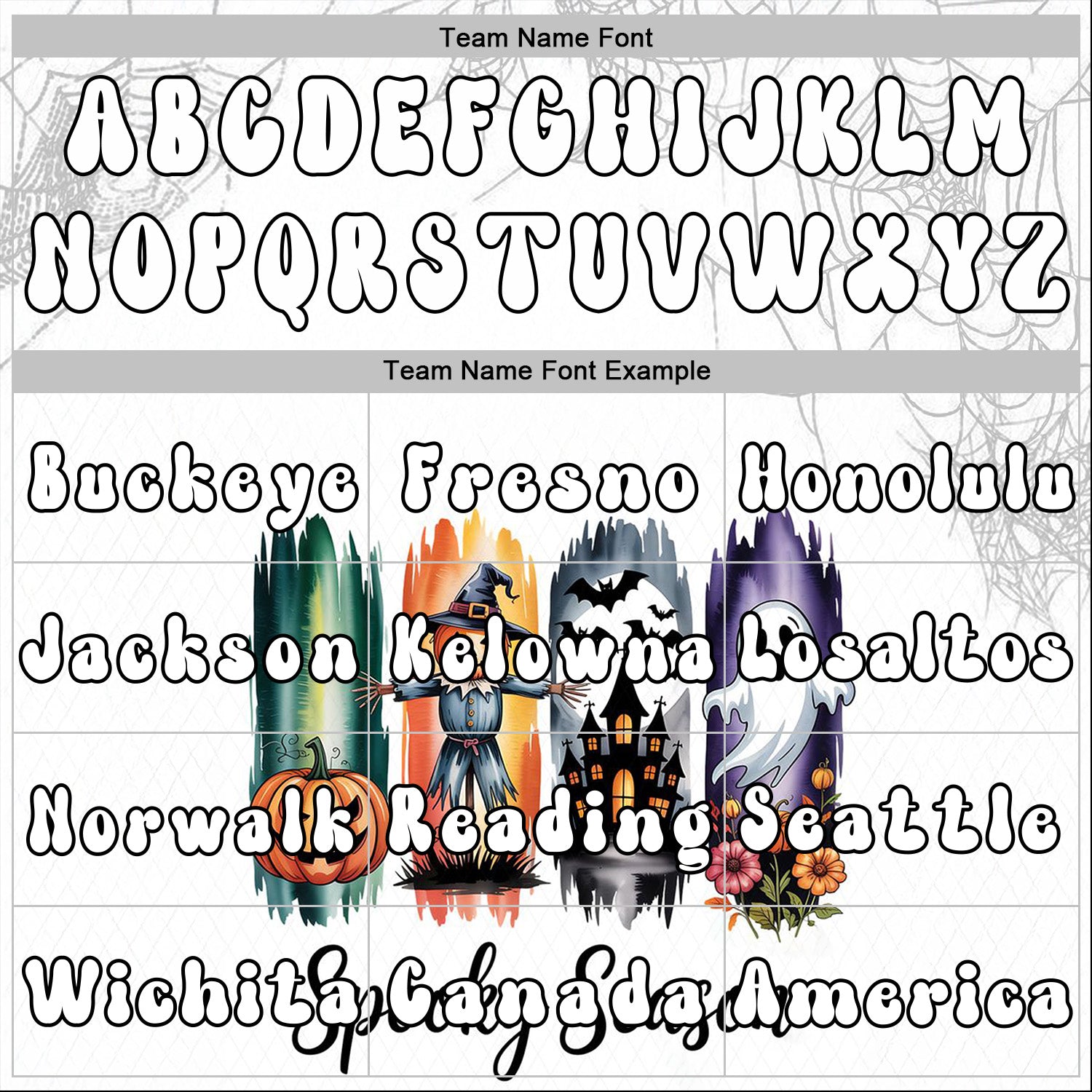 Custom White Black 3D Halloween Pumpkin Spooky Sports Pullover Sweatshirt Hoodie