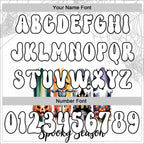 Custom White Black 3D Halloween Pumpkin Spooky Sports Pullover Sweatshirt Hoodie