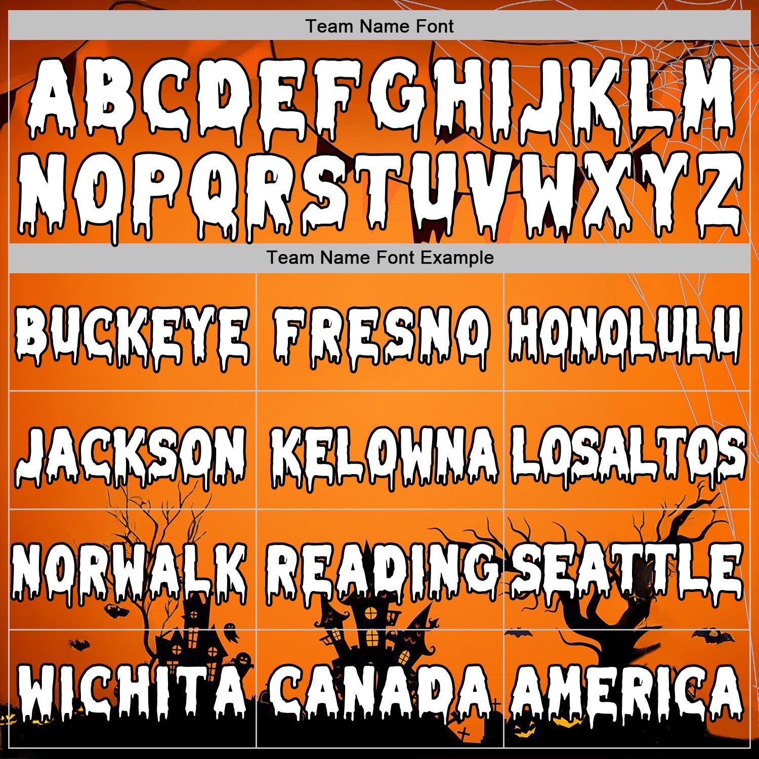 Custom Orange White-Black 3D Halloween Spider Net Spooky Sports Pullover Sweatshirt Hoodie