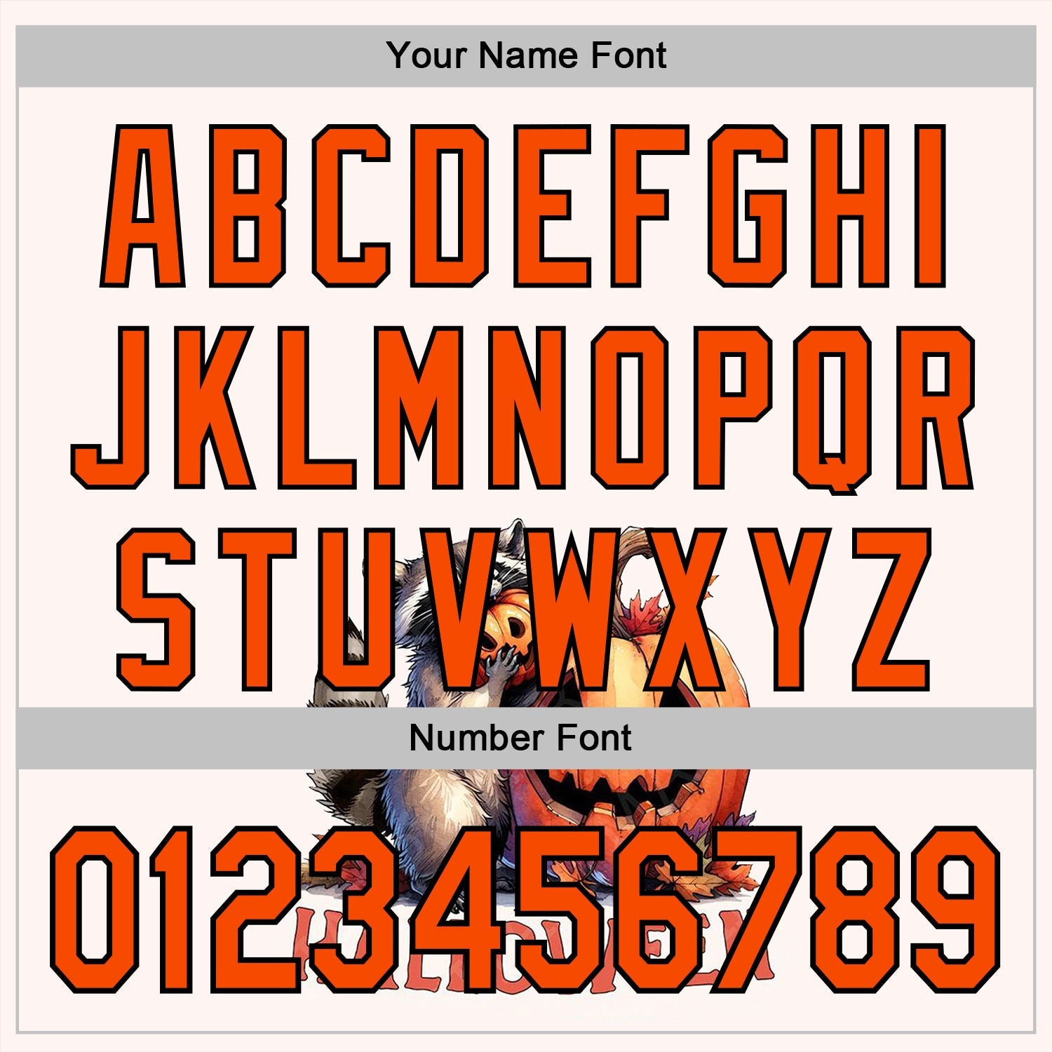 Custom White Orange-Black 3D Halloween Pumpkin Spooky Sports Pullover Sweatshirt Hoodie