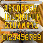 Custom Yellow Black 3D Halloween Pumpkin Spooky Stripe Sports Pullover Sweatshirt Hoodie