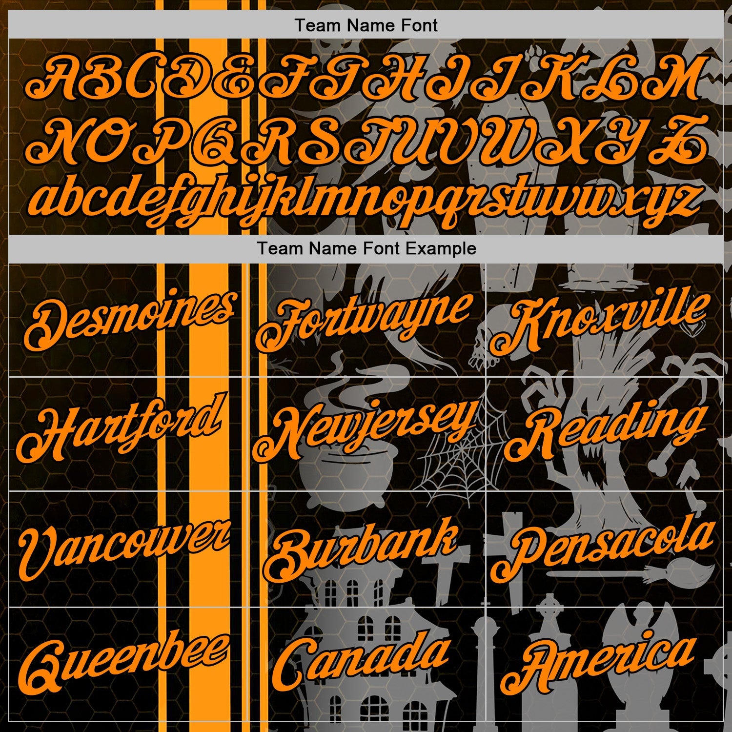 Custom Black Bay Orange-Orange 3D Halloween Pumpkin Spooky Stripe Sports Pullover Sweatshirt Hoodie