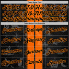 Custom Black Orange-Bay Orange 3D Halloween Pumpkin Spooky Stripe Sports Pullover Sweatshirt Hoodie