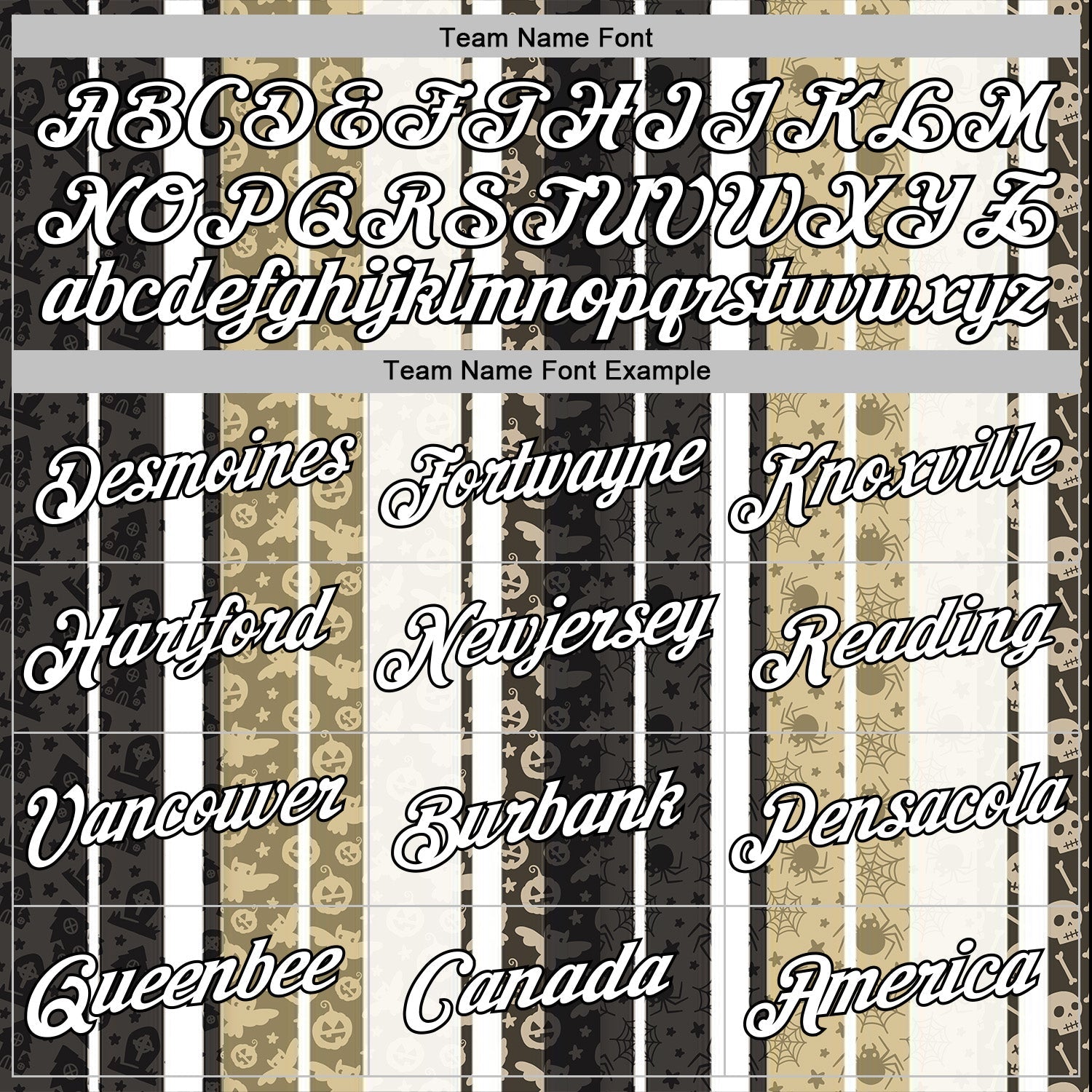 Custom White Black-Cream 3D Halloween Pumpkin Spooky Stripe Sports Pullover Sweatshirt Hoodie