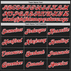 Custom Stitched Black Red-White 3D Pattern Design Abstract Brush Stroke Sports Pullover Sweatshirt Hoodie
