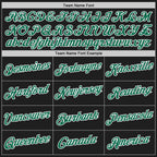 Custom Stitched Black Kelly Green-White 3D Pattern Design Abstract Brush Stroke Sports Pullover Sweatshirt Hoodie