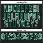 Custom Stitched Black Kelly Green-White 3D Pattern Design Abstract Brush Stroke Sports Pullover Sweatshirt Hoodie