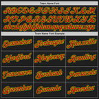 Custom Stitched Black Red-Neon Green 3D Pattern Design Abstract Brush Stroke Sports Pullover Sweatshirt Hoodie