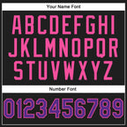 Custom Stitched Black Purple-Pink 3D Pattern Design Abstract Brush Stroke Sports Pullover Sweatshirt Hoodie