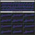 Custom Stitched Black Purple-Teal 3D Pattern Design Abstract Brush Stroke Sports Pullover Sweatshirt Hoodie