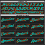 Custom Stitched Black Aqua-Orange 3D Pattern Design Abstract Brush Stroke Sports Pullover Sweatshirt Hoodie