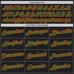 Custom Stitched Black Kelly Green-Orange 3D Pattern Design Abstract Brush Stroke Sports Pullover Sweatshirt Hoodie