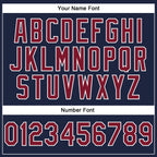 Custom Stitched Navy Crimson-White 3D Pattern Design Abstract Brush Stroke Sports Pullover Sweatshirt Hoodie