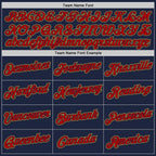 Custom Stitched Navy Red-Old Gold 3D Pattern Design Abstract Brush Stroke Sports Pullover Sweatshirt Hoodie