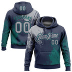 Custom Stitched Navy Gray-Teal 3D Pattern Design Abstract Brush Stroke Sports Pullover Sweatshirt Hoodie