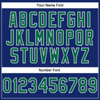 Custom Stitched Royal Kelly Green-White 3D Pattern Design Abstract Brush Stroke Sports Pullover Sweatshirt Hoodie