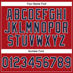 Custom Stitched Red Navy-White 3D Pattern Design Abstract Brush Stroke Sports Pullover Sweatshirt Hoodie