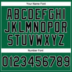 Custom Stitched Kelly Green Black-White 3D Pattern Design Abstract Brush Stroke Sports Pullover Sweatshirt Hoodie