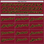 Custom Stitched Crimson Black-Old Gold 3D Pattern Design Abstract Brush Stroke Sports Pullover Sweatshirt Hoodie