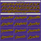 Custom Stitched Purple Black-Gold 3D Pattern Design Abstract Brush Stroke Sports Pullover Sweatshirt Hoodie