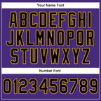 Custom Stitched Purple Black-Gold 3D Pattern Design Abstract Brush Stroke Sports Pullover Sweatshirt Hoodie