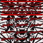 Custom Stitched Black Red-White 3D Pattern Design Geometric Shape Sports Pullover Sweatshirt Hoodie