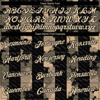 Custom Stitched Black City Cream 3D Pattern Design Line Sports Pullover Sweatshirt Hoodie