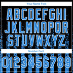 Custom Stitched Black Powder Blue-White 3D Pattern Design Animal Leopard Grunge Art Sports Pullover Sweatshirt Hoodie