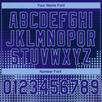 Custom Stitched Dark Purple Light Blue-Navy 3D Pattern Design Modern Polka Dot Sports Pullover Sweatshirt Hoodie