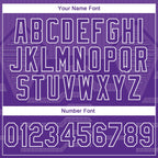 Custom Stitched Purple White 3D Pattern Design Geometric Shape Sports Pullover Sweatshirt Hoodie