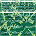 Custom Stitched Green Kelly Green-White 3D Pattern Design Geometric Shape Sports Pullover Sweatshirt Hoodie