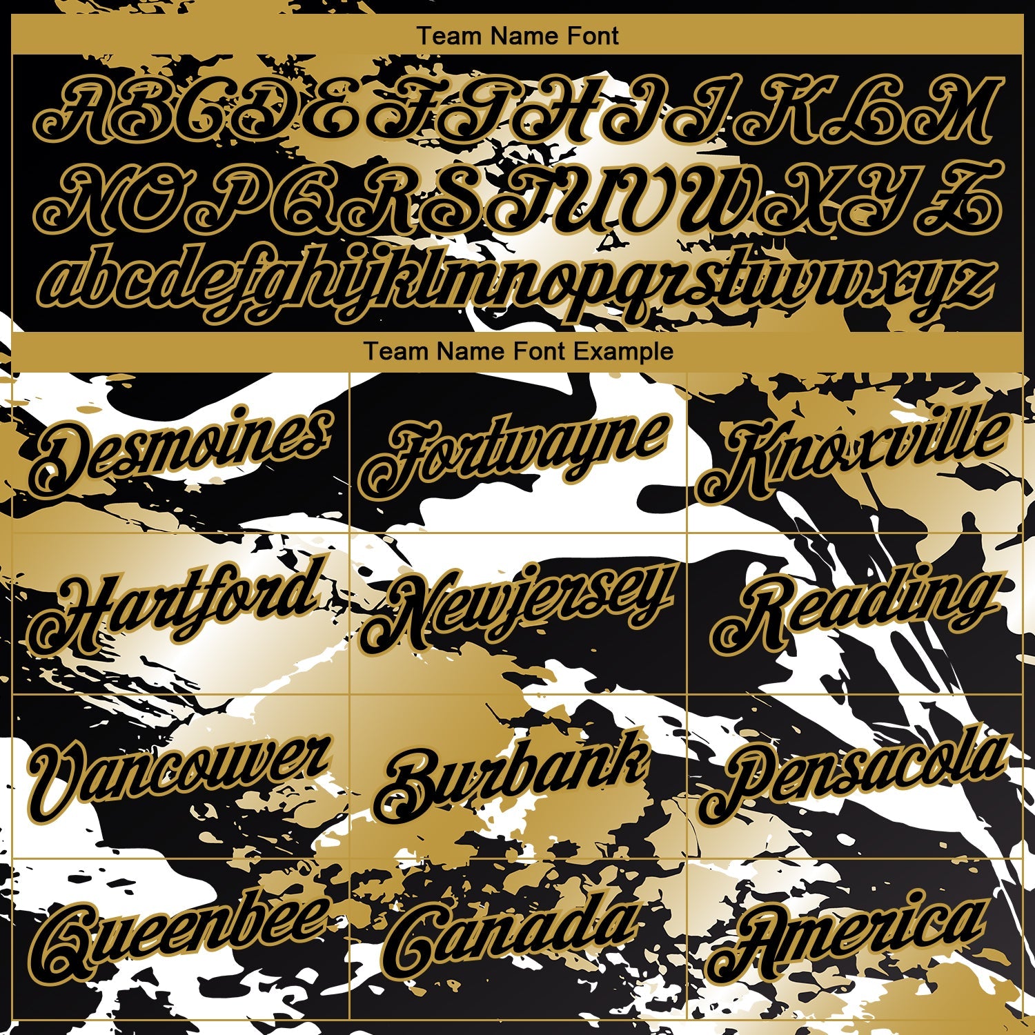 Custom Stitched Black Old Gold-White 3D Pattern Design Splash Sports Pullover Sweatshirt Hoodie