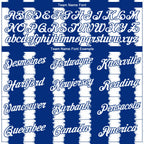 Custom Stitched Royal White 3D Pattern Design Line Sports Pullover Sweatshirt Hoodie