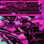 Custom Stitched Black Deep Pink 3D Pattern Design Abstract Trendy Holographic Vaporwave Style Sports Pullover Sweatshirt Hoodie