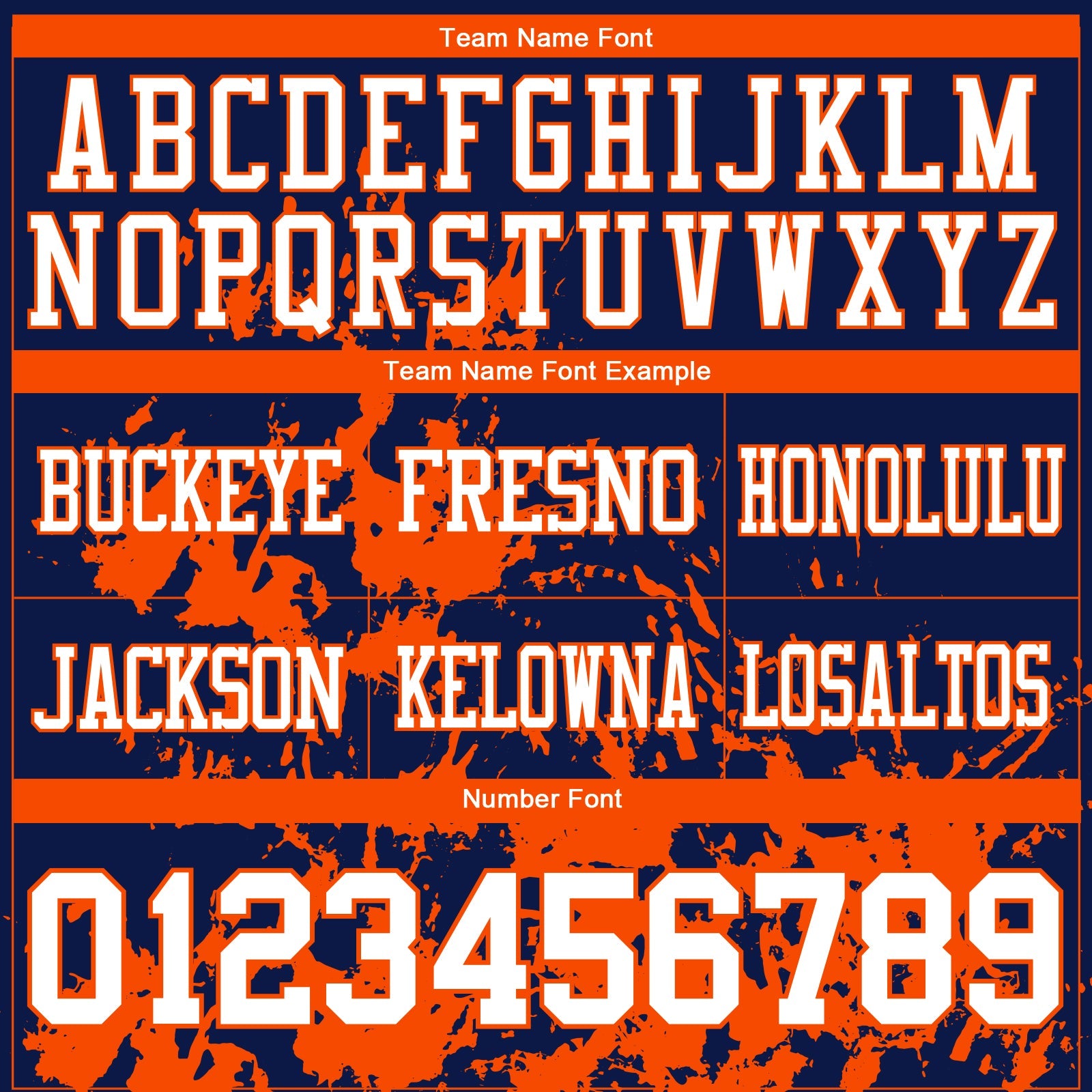 Custom Navy White-Orange 3D Pattern Splash Authentic Football Jersey