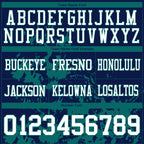 Custom Navy White-Teal 3D Pattern Splash Authentic Football Jersey